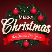 Carte Postale Joyeux voeux de Noël : Une célébration joyeuse