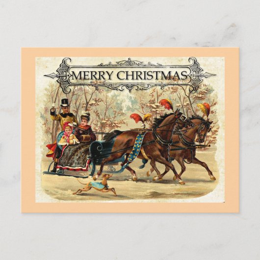 Carte Postale Joyeux voeux Noël (Devant)