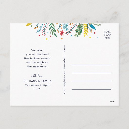 Carte postale Joyeux Whimsy (Dos)