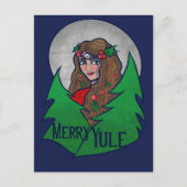 Carte Postale Joyeux Yule Goddess Art Pagan (Devant)
