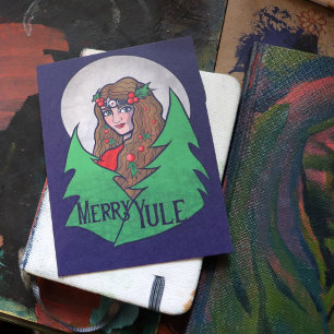 Carte Postale Joyeux Yule Goddess Art Pagan