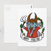 Carte Postale Joyeux Yuletide Krampus (Devant / Derrière)