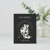 Carte Postale JoyeuxAnniversaire Mystique Verseau Zodiaque (Debout devant)