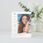 Carte postale Joyful Grad Editable Color Graduatio (Debout devant)