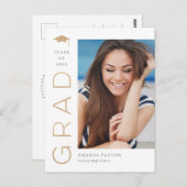 Carte postale Joyful Grad Editable Color Graduatio (Devant / Derrière)