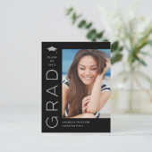 Carte postale Joyful Grad Editable Color Graduatio (Debout devant)