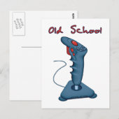 Carte Postale Joystick de la vieille école (Devant / Derrière)