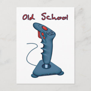 Carte Postale Joystick de la vieille école