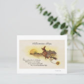 Carte Postale JoysWitch d'Halloween en chambre (Debout devant)