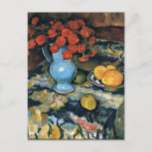 Carte Postale Jozef Pankiewicz, Still Life with Blue Vase, (Devant)