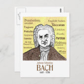 Carte postale JS Bach (Devant / Derrière)