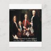 Carte Postale JS Bach Graphic & Funny Coffee Quota Toxiques & Ca (Devant)
