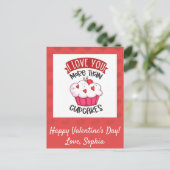 Carte Postale J'T'aime Plus Que Les Cupcakes (Debout devant)