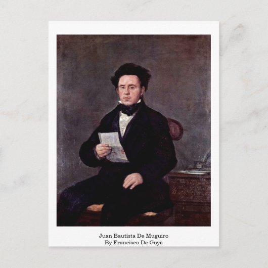 Carte Postale Juan Bautista De Muguiro Par Francisco De Goya (Devant)