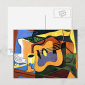 Carte Postale Juan Gris - Guitare et bouteille (Devant / Derrière)