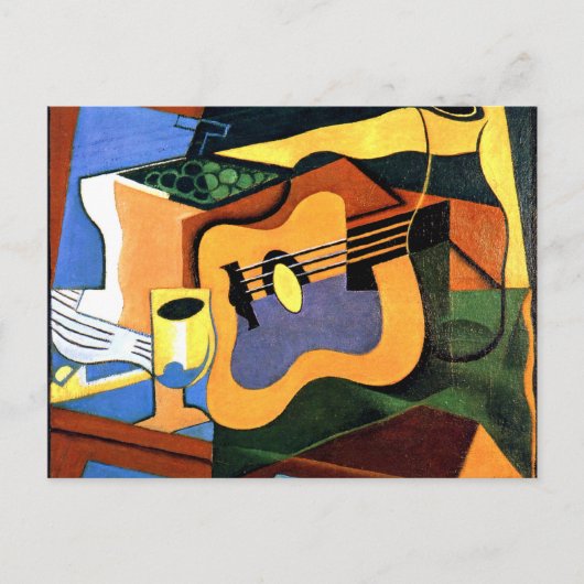 Carte Postale Juan Gris - Guitare et bouteille (Devant)