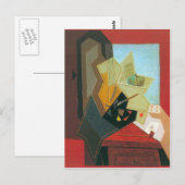 Carte Postale Juan Gris - La fenêtre du peintre (Devant / Derrière)