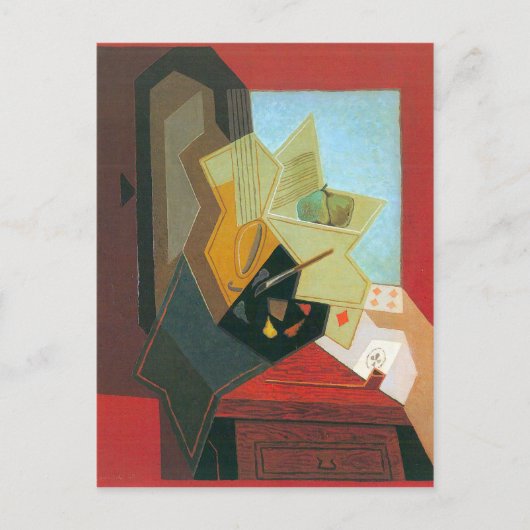 Carte Postale Juan Gris - La fenêtre du peintre (Devant)
