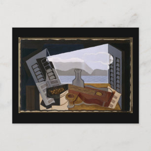 Carte Postale Juan Gris La Fenêtre Ouverte