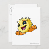 Carte Postale JubJub jaune (Devant / Derrière)