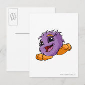 Carte Postale JubJub violet (Devant / Derrière)