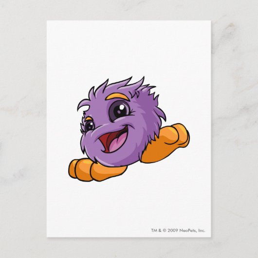 Carte Postale JubJub violet (Devant)