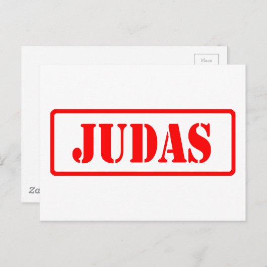 Carte Postale Judas (Devant / Derrière)