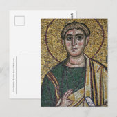 Carte Postale Judas Thaddaeus Mosaïque byzantine Icône orthodoxe (Devant / Derrière)