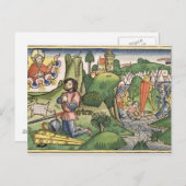 Carte Postale Judges 6 36 Gideon puts out the fleece, from the ' (Devant / Derrière)