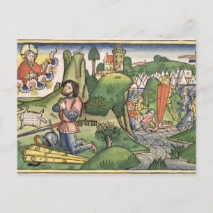 Carte Postale Judges 6 36 Gideon puts out the fleece, from the '
