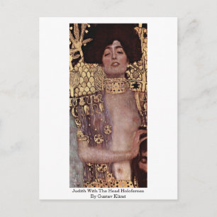 Carte Postale Judith avec la tête d'Holoferne par Gustav Klimt