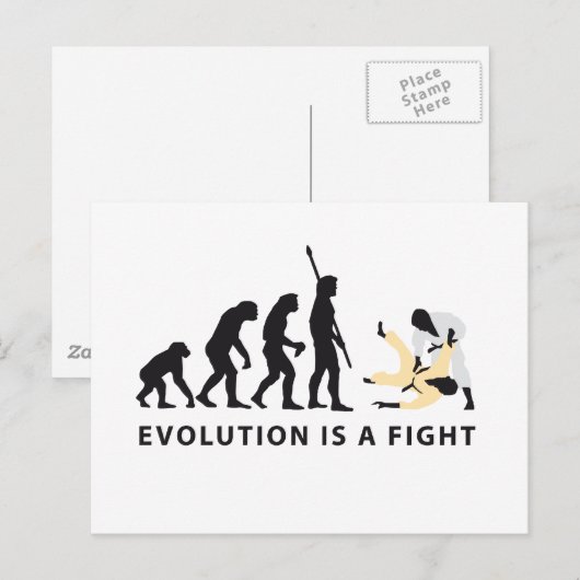 Carte Postale Judo évolution (Devant / Derrière)
