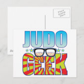 Carte Postale Judo Geek v4 (Devant / Derrière)