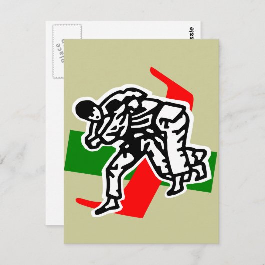 Carte Postale judo ju jitsu (Devant / Derrière)
