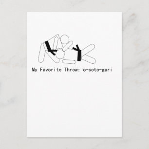 Carte Postale Judo My Fav Thon Osoto Gari