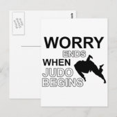 Carte Postale Judo T-shirt Design (Devant / Derrière)