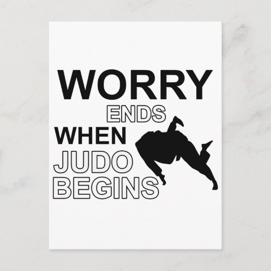 Carte Postale Judo T-shirt Design (Devant)