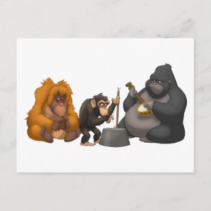Carte Postale Jug Band of the Apes Postcard
