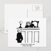 Carte Postale Juge Cartoon 4588 (Devant / Derrière)