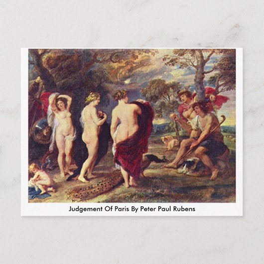 Carte Postale Jugement De Paris Par Peter Paul Rubens (Devant)