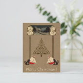 Carte Postale Jugendstil Joyeux Noël (Debout devant)