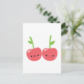 Carte Postale Juicy Cute Kawaii Cherries (Debout devant)