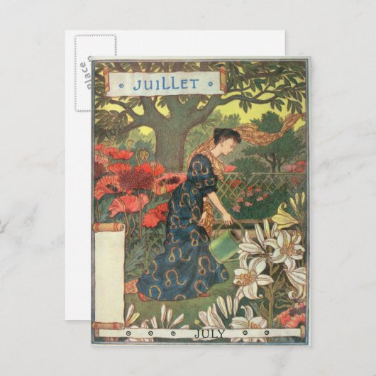 Carte Postale juillet (Devant / Derrière)