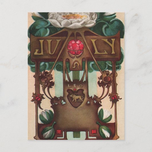 Carte Postale Juillet - Leo (Devant)