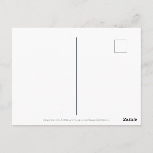 Carte Postale Juillet Mois Fleurs Larkspur Eau Lily Fancy (Dos)