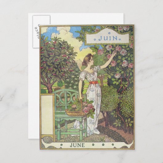 Carte Postale juin (Devant / Derrière)