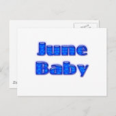 Carte Postale Juin Baby (Devant / Derrière)