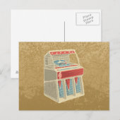 Carte Postale Juke-box (Devant / Derrière)