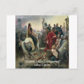 Carte Postale Jules César Je Suis Venu J'Ai Vu J'Ai Conquis (Devant)