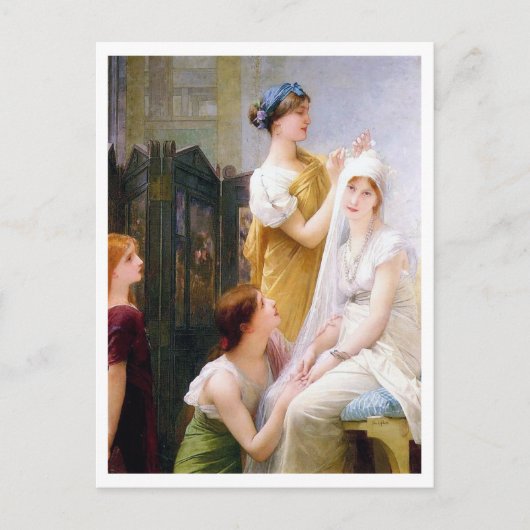 Carte Postale Jules Joseph LeFebvre, La Fiancée (Devant)